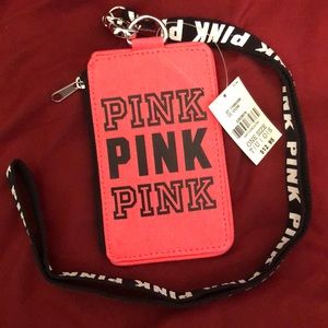 PINK Card Holder Lanyard